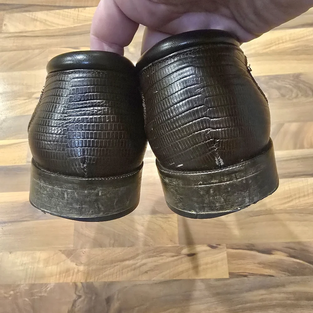Donald J Pliner Rex 120 Dark Brown Suede Slip-On Loafers Size 9